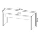 Ver imagem 5 de Mesa Para Escritório E Home Office Bay 163 Cm T01 Amêndoa - Lyam Decor