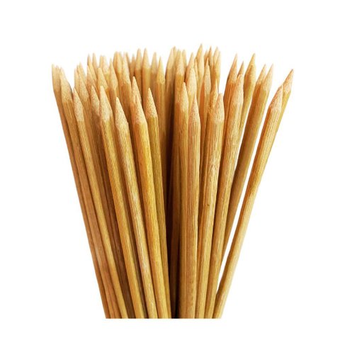 B5 Espetos de Bambu Mossô: 45cm X Aprox 5.5mm - 200 Unidades