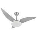 Ver imagem 1 de Ventilador de Teto Infinity Plus Es Prata 3 Pás MDF Prata 220V+Controle 2012