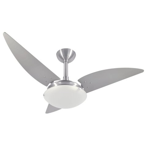 Ventilador de Teto Infinity Plus Es Prata 3 Pás MDF Prata 220V+Controle 2012