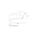 Ver imagem 3 de Recamier Decorativo Sara Couro Preto Com Almofada Mz Decor