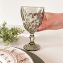 Ver imagem 4 de Jogo de Taças de Vidro para Água Suco Vinho Diamond Conjunto de Taça Mesa Posta 325ml 6 Unidades - Â