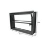 Janela Basculante em Aço sem Grade 60x40 R120 Tradição - Cinza - 4