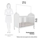 Ver imagem 6 de Jogo de Quarto Infantil Elô Cômoda e Berço Branco Brilho - Móveis Peroba
