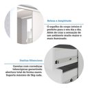 Ver imagem 7 de Quarto de Canto Casal com Guarda Roupas com Espelho e Mesas de Cabeceira Alpes Luciane Móveis