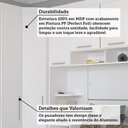 Ver imagem 5 de Quarto de Canto Casal com Guarda Roupas com Espelho e Mesas de Cabeceira Alpes Luciane Móveis