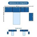 Ver imagem 3 de Guarda-Roupa Modulado 5 Peças Infinity Marrom/Cedro/Pistache