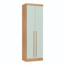 Ver imagem 6 de Guarda-Roupa Modulado 5 Peças Infinity Marrom/Cedro/Pistache