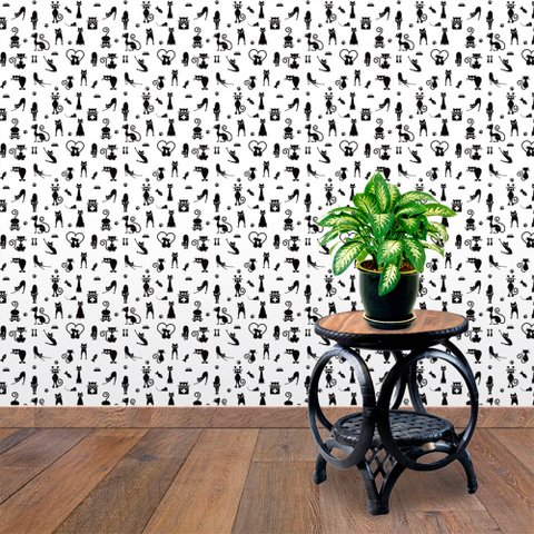 Papel de Parede Gataiada 2 Arte Destaque 3,50 Metros