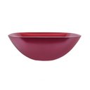 Ver imagem 5 de Cuba de Vidro 31cm x 12cm sem Válvula Rubi Astra Vermelho