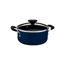 Jogo Panelas 5 Peças Tunis Kit Conjunto Antiaderente Tramontina:azul - 5