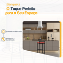 Ver imagem 3 de Banqueta Quadrada Preta para Balcão Ilha Cozinha Gourmet Bancada Piscina Bares Àrea de Lazer