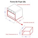 Ver imagem 3 de Forno Air Fryer 22l Fogatti - Multifunções