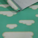 Ver imagem 3 de Papel de Parede Infantil 3d Céu Estrelado Verde – Rolo de 5 Metros para Escola, Quarto de Bebê, Cria