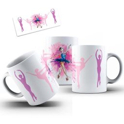 Caneca Cerâmica Balé Classico Dança De Ballet Arte - 2