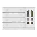 Ver imagem 3 de Cômoda Fraldário Gran Selena Branco Brilho Carolina Baby