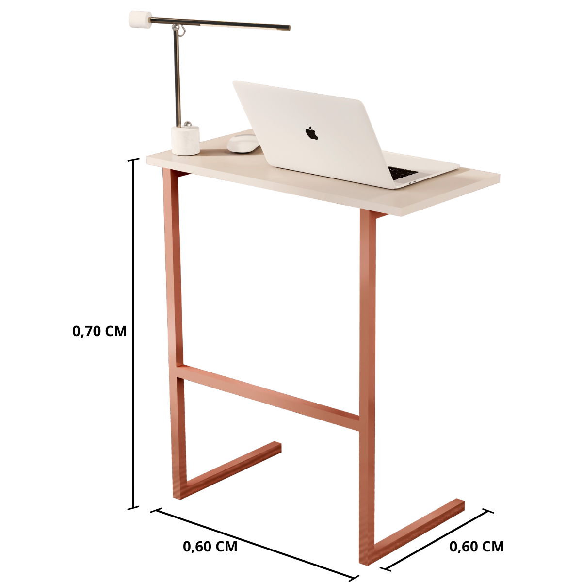 Mesa Escrivaninha Industrial Thor para Notebook Trabalho - 3