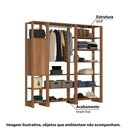 Ver imagem 2 de Estante Closet Yes com 1 Porta e 11 Nichos - Montana