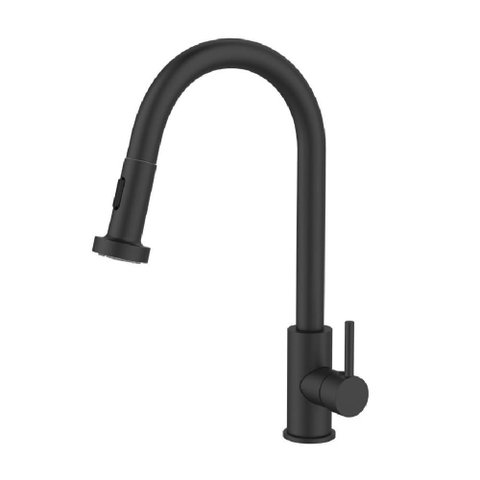 Monocomando Gourmet Cozinha Extensivel Bica Alta Preto Fosco - 7908745803494 - Econometal