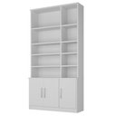 Ver imagem 5 de Estante De Livros 3 Portas 8 Prateleiras Grand Reggia Branco - Moville