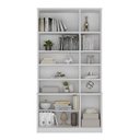 Ver imagem 3 de Estante De Livros 3 Portas 8 Prateleiras Grand Reggia Branco - Moville
