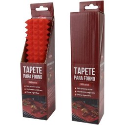 Tapete de Silicone Culinário para forno 40x28cm - vermelho - 4