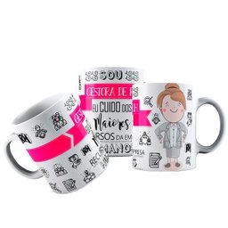 Caneca Cerâmica Gestora De Rh Cuido Dos Recursos Humanos - 1