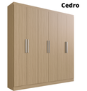 Ver imagem 1 de GUARDA ROUPA HERVAL PH 1127 - COR CEDRO - SEM ESPELHO