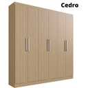 Ver imagem 1 de GUARDA ROUPA HERVAL PH 1127 - COR CEDRO - SEM ESPELHO