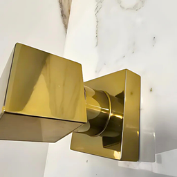 2 Acabamento Registro Chuveiro Banheiro Dourado Brilhante:dourado - 8