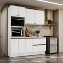 Ver imagem 1 de Armário de Cozinha Compacta Torre Quente 100% Mdf 190cm Branco Celeste Kappesberg