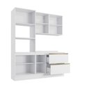 Ver imagem 3 de Armário de Cozinha Compacta Torre Quente 100% Mdf 190cm Branco Celeste Kappesberg