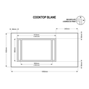 Ver imagem 4 de Balcão Cooktop Blane 105cm com 1 Porta e 1 Gaveta Preto Freijo