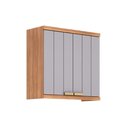 Ver imagem 2 de Armário Aéreo Cozinha Elena 2 Portas 80cm Cin/Platina MGM