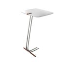 Ver imagem 2 de Mesa L50 Lateral Aproximação Sofá Branca Base Cromada