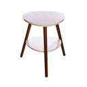 Ver imagem 1 de Mesa Lateral Triangulo Dupl Palito - Branco