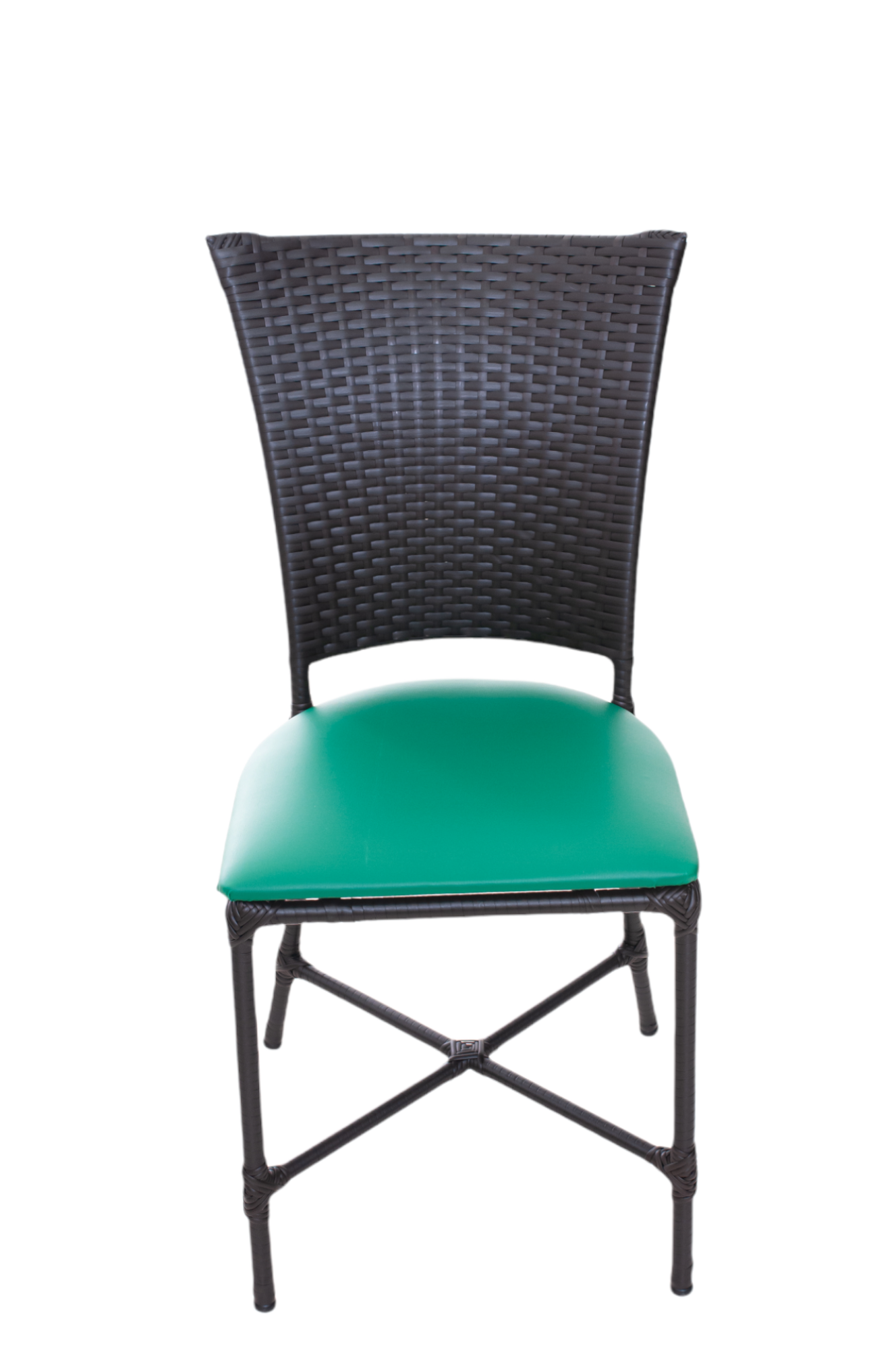 Cadeiras Estofadas Mesa Jantar de Fibra Sintetica:verde - 4