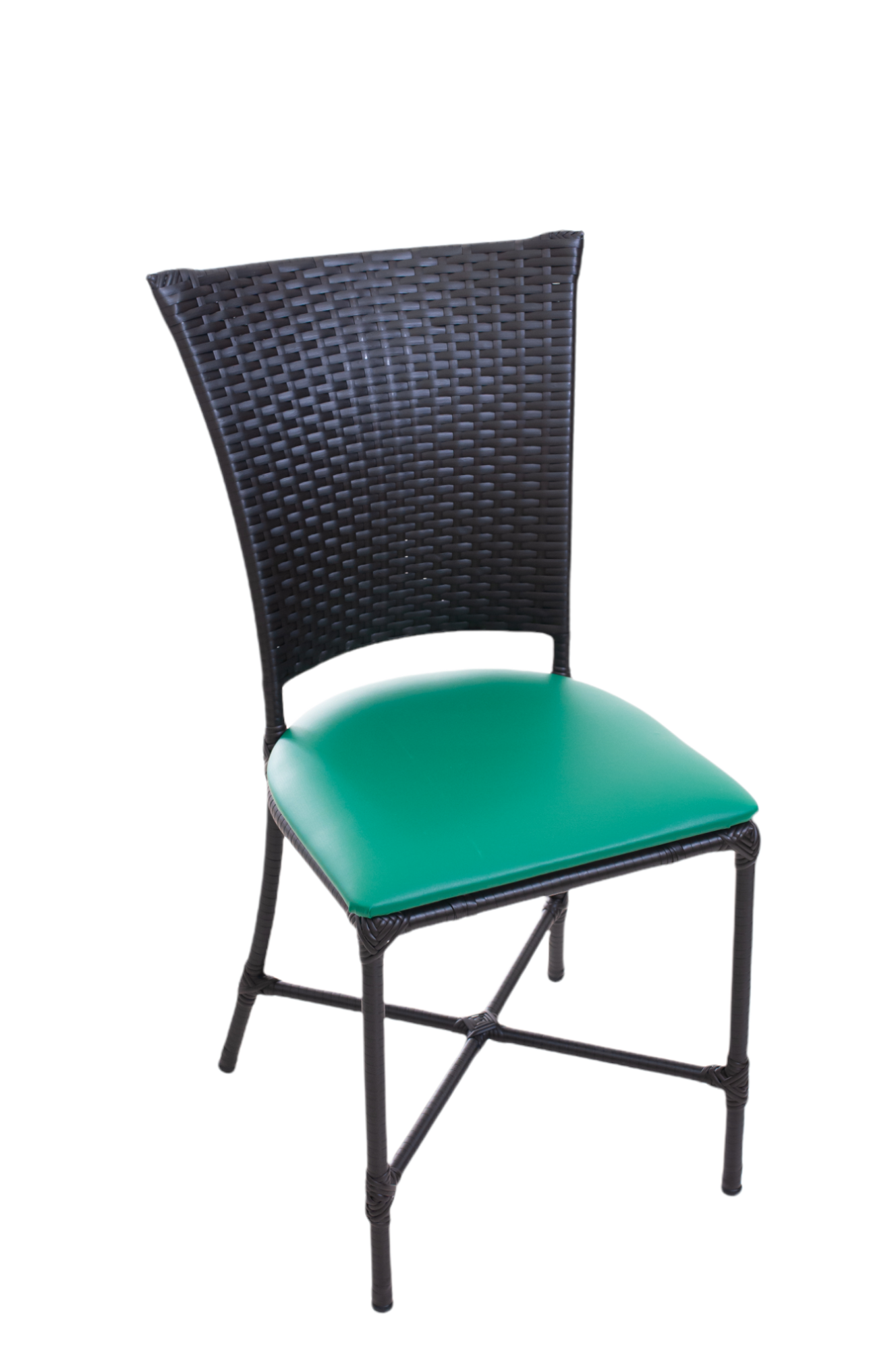 Cadeiras Estofadas Mesa Jantar de Fibra Sintetica:verde - 3