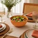 Ver imagem 4 de Saladeira 21cm Avulsa Bambu Plástico Stripes Lyor Sortido Grande Colorida Frutas Pipoca Salada