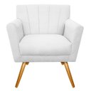 Ver imagem 7 de Kit Diva Recamier Vanessa 185cm Lado Esquerdo e 01 Poltrona Laura Suede Doce Sonho Móveis Branco
