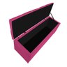Calçadeira Estofada Liverpool 90cm Solteiro Suede Pink - 2