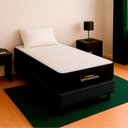 Ver imagem 1 de Cama Box Baú Solteirão Preto e Colchão Orthopedic D33 Vstore