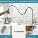 Ver imagem 3 de Torneira Gourmet Cozinha Ducha Movel 2 Funçoes Quente Fria