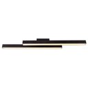 Ver imagem 1 de Lustre Led Linear Duplo Perfil Led Moderno para Sala de Jantar Estar Cozinha Escritório 36w 80cm Biv