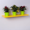 Ver imagem 2 de Prateleira Amarela 40 X 20cm com Suporte Invisível