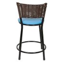 Ver imagem 4 de Jogo 4 Banquetas Baixas Para Cozinha Hawai Café Assento Azul