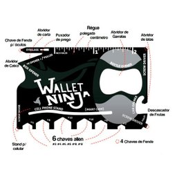 Cartão Wallet Ninja Ferramentas 18 em 1 - 5