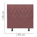 Ver imagem 2 de Cabeceira Estofada Istambul Capitonê 140cm Casal Box Quarto Suede Rose Gold - Gat Magazine