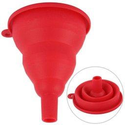 Funil Cozinha Flexível Dobrável Retrátil em Silicone - 1
