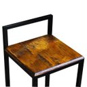 Ver imagem 3 de Jogo 3 Banquetas Madeira Bistrô Industrial Premium Imbuia